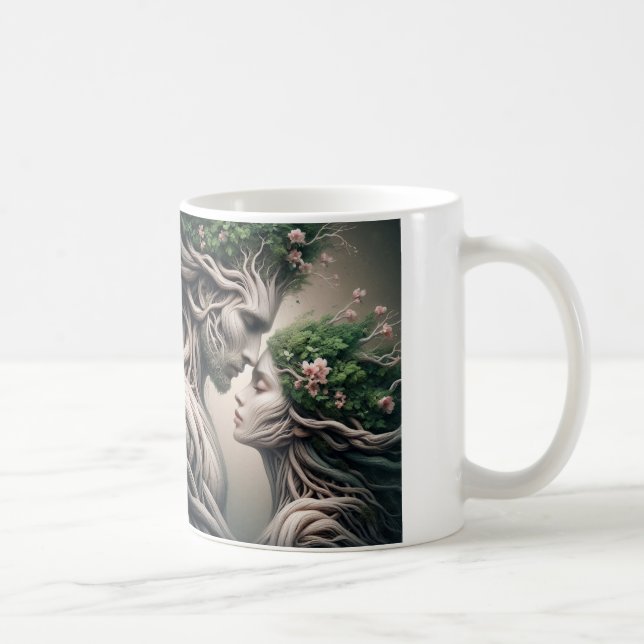 Taza De Café fusão homem e natureza (Derecha)