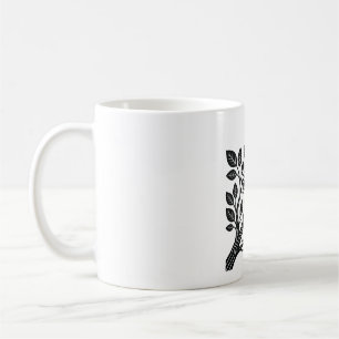 Taza De Café Fusión de naturaleza tecnológica Minimalista Línea