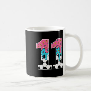 Taza De Café Fútbol 11 años helado goteo juventud 11 cumpleaños