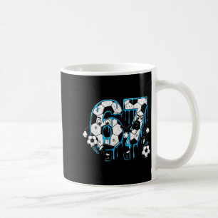 Taza De Café Fútbol 67 Seis Siete 6 7 Divertido 6-7 Meme Goteo