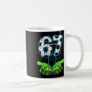 Taza De Café Fútbol 67 Seis Siete Divertido Gen Alpha Meme Gote