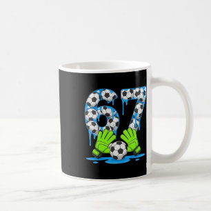 Taza De Café Fútbol 67 Seis Siete Gen Alpha Meme Goteo 67 Helad