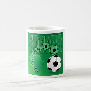 Taza De Café Fútbol África Verde Audaz Fútbol