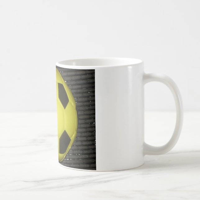Taza De Café Fútbol amarillo y negro. (Derecha)