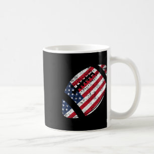 Taza De Café Fútbol Americano 4 de julio Bandera Estadounidense
