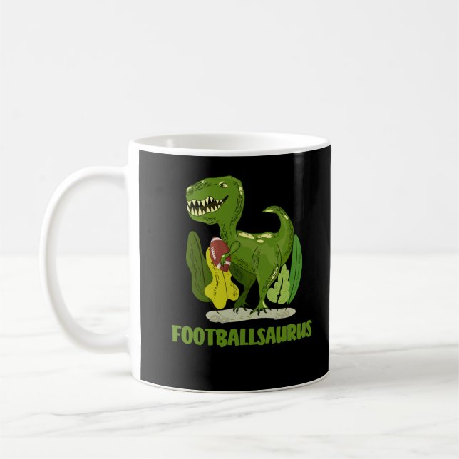 Taza De Café Fútbol americano Trex Funny Dino Sport (Izquierda)