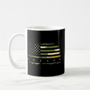 Taza De Café Fútbol Bandera Americana