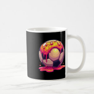 Taza De Café Fútbol Byll Rojo Crema Goteo Juventud Goteo Fútbol