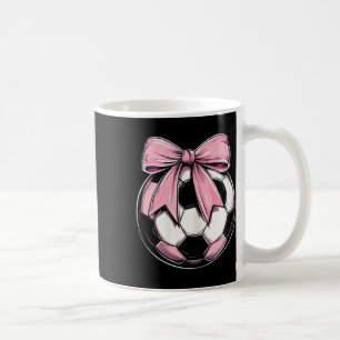 Taza De Café Fútbol Byll Rosa Coqueta Lazo Delicado Cinta Niñas