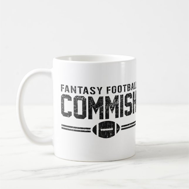 Taza De Café Fútbol Commish de la fantasía (Izquierda)