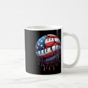 Taza De Café Fútbol con goteo de helado 4 de julio niños Footby