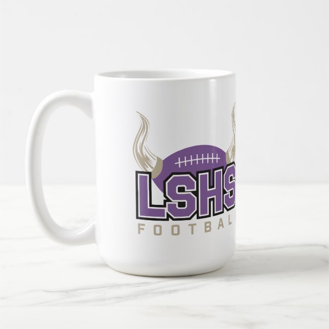 Taza De Café Fútbol de LSHS Vikings (Izquierda)