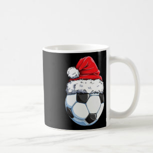 Taza De Café Fútbol de Navidad Ll Gorro de Santa Divertido Depo