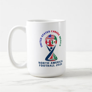 Taza De Café Fútbol de Norteamérica 2026 | EE. UU. Canadá Méxic