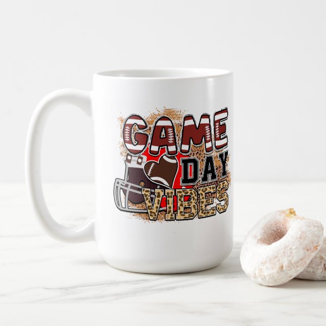 Taza De Café Fútbol de Vibes de Juego (Con donut)