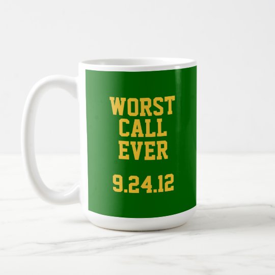 Taza De Café Fútbol del Green Bay: La llamada peor siempre