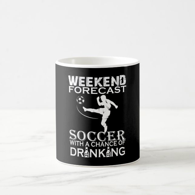 TAZA DE CAFÉ FÚTBOL DEL PRONÓSTICO DEL FIN DE SEMANA (Centro)