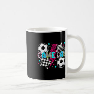 Taza De Café Fútbol Día del Juego Preppy Fútbol Día del Juego