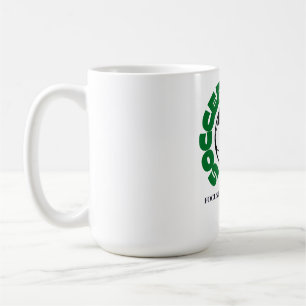 Taza De Café Fútbol en punto – Enfocados hasta que termine   Fú