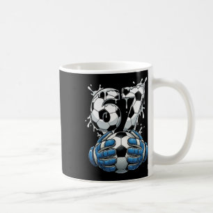 Taza De Café Fútbol Goteo Número 67 Portero de Fútbol de Niños 