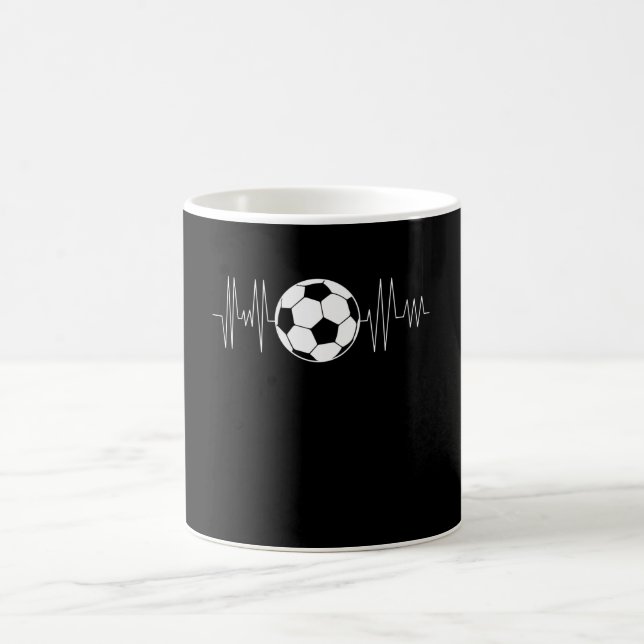 Taza De Café Fútbol latido, balón de fútbol latido (Centro)
