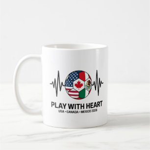 Taza De Café Fútbol Latido USA Canadá México 2026
