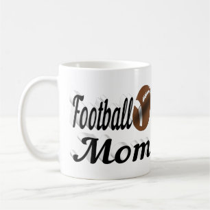 Taza De Café Fútbol Mamá medio texto Café Mug