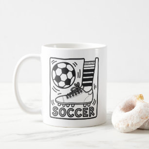 Taza De Café Fútbol moderno de moda