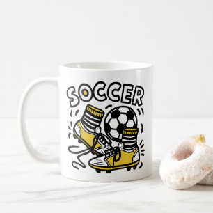 Taza De Café Fútbol moderno de moda