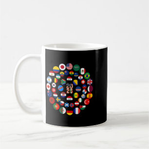 Taza De Café Fútbol Mundial 2026 Banderas Amantes del Deporte M