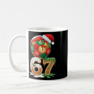 Taza De Café Fútbol Navidad Goteo Número 67 Fútbol Chicos 67