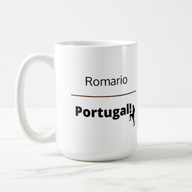 Taza De Café Fútbol Portugal, personalizable (Izquierda)
