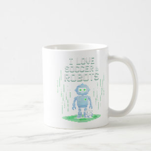 Taza De Café Fútbol y Robots de Amor Kawaii Solo Chico Que Anot
