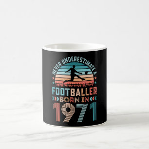 Taza De Café Futbolista nacido en 1971: regalo de cumpleaños n