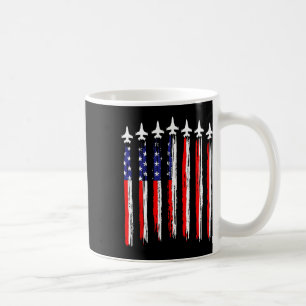 Taza De Café Futbolista Patriótico Estadounidense Jets con band