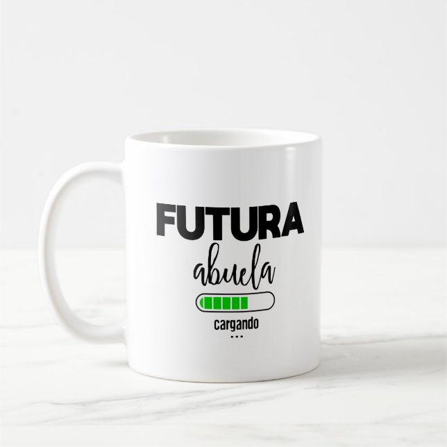Taza De Café Futura abuela cargando (Izquierda)