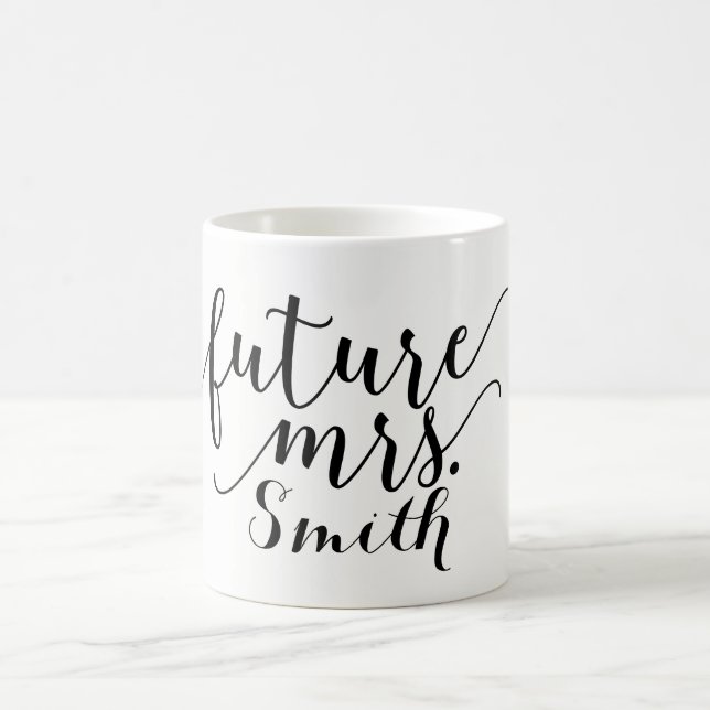 Taza De Café FUTURA SEÑORA. Nombre personalizado (Centro)