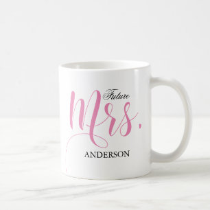 Taza De Café Futura Sra. Calligraphy Personalizada3