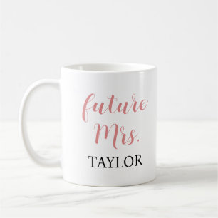 Taza De Café Futura Sra. Coffee Mug - Regalo de novia con guión