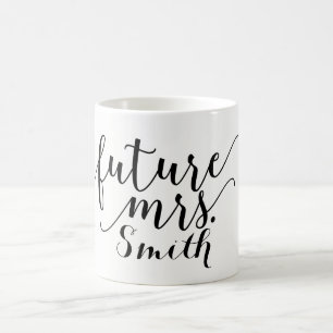 Taza De Café FUTURA SRA. Nombre personalizado Personalizado
