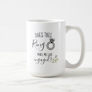 Taza De Café Futuras hojas de vegetación del anillo de compromi