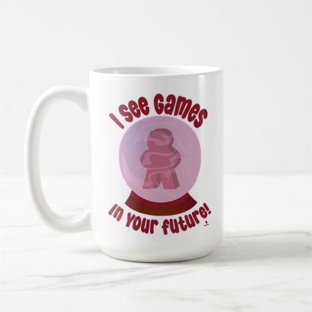 Taza De Café Future Games Crystal Ball Hobby Predict This (Izquierda)