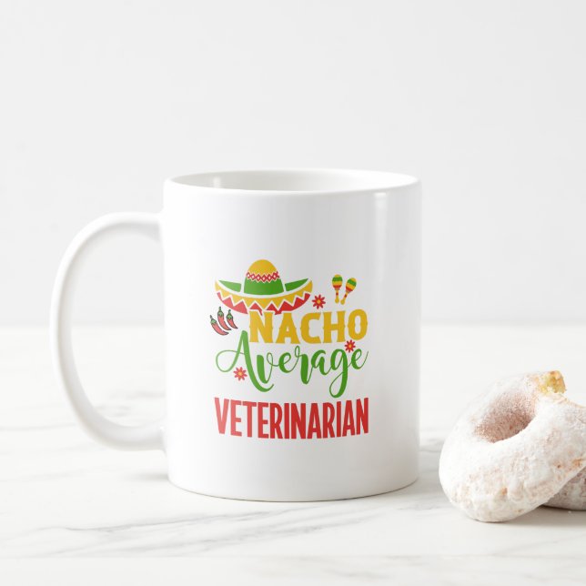 Taza De Café Future Veterinaria Mom Grad Vet Tech (Con donut)