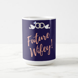 Taza De Café Future Wifey Amor de Pájaros  