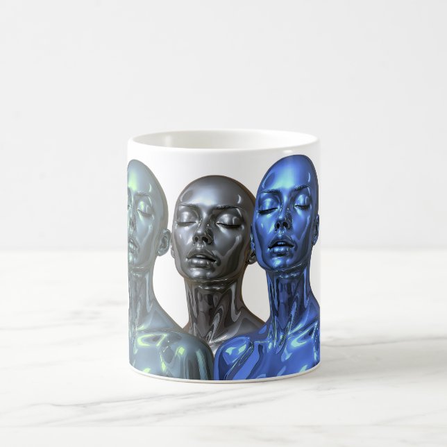 Taza De Café Futuristic Beauty Trio (Centro)