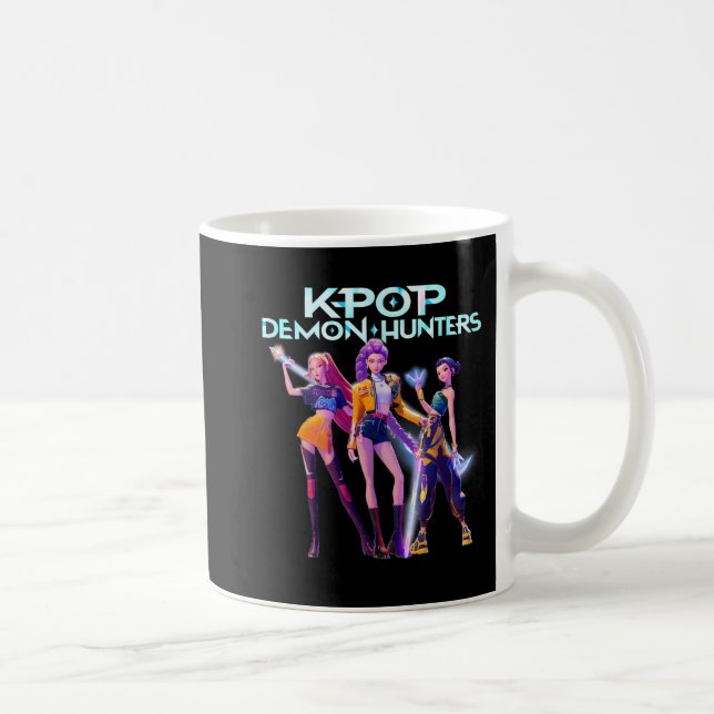 Taza De Café Futuristic K-Pop Style Cyberpunk Girl Group    (Derecha)