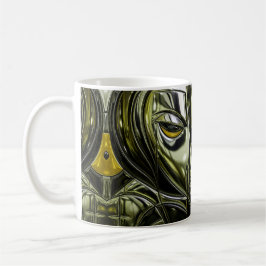 Taza De Café Futuristic Metal Profile