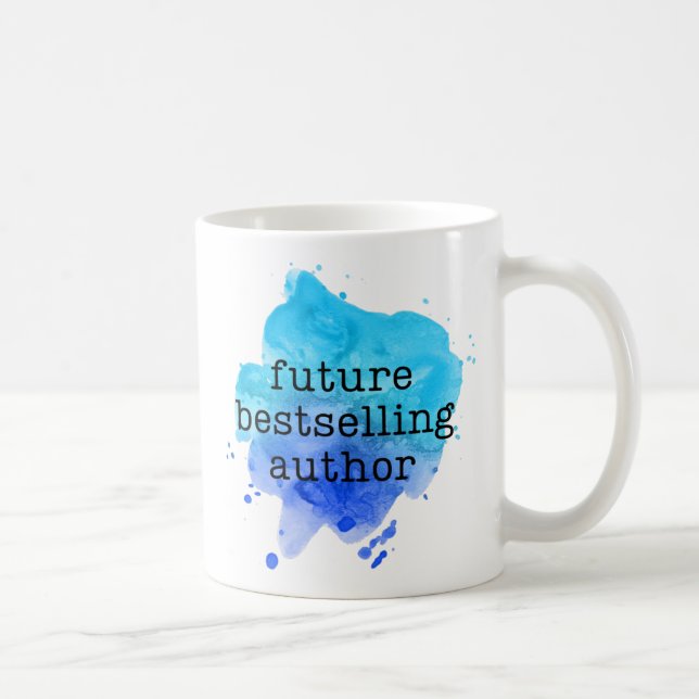 Taza De Café Futuro Bestseller Autor Acuarela Mug (Derecha)