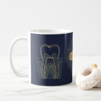 Taza De Café Futuro Dentista | Dental de Diente Anatómico Vinta
