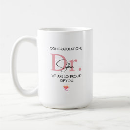 Taza De Café Futuro Doctor Nombre Personalizado Tan Orgulloso d